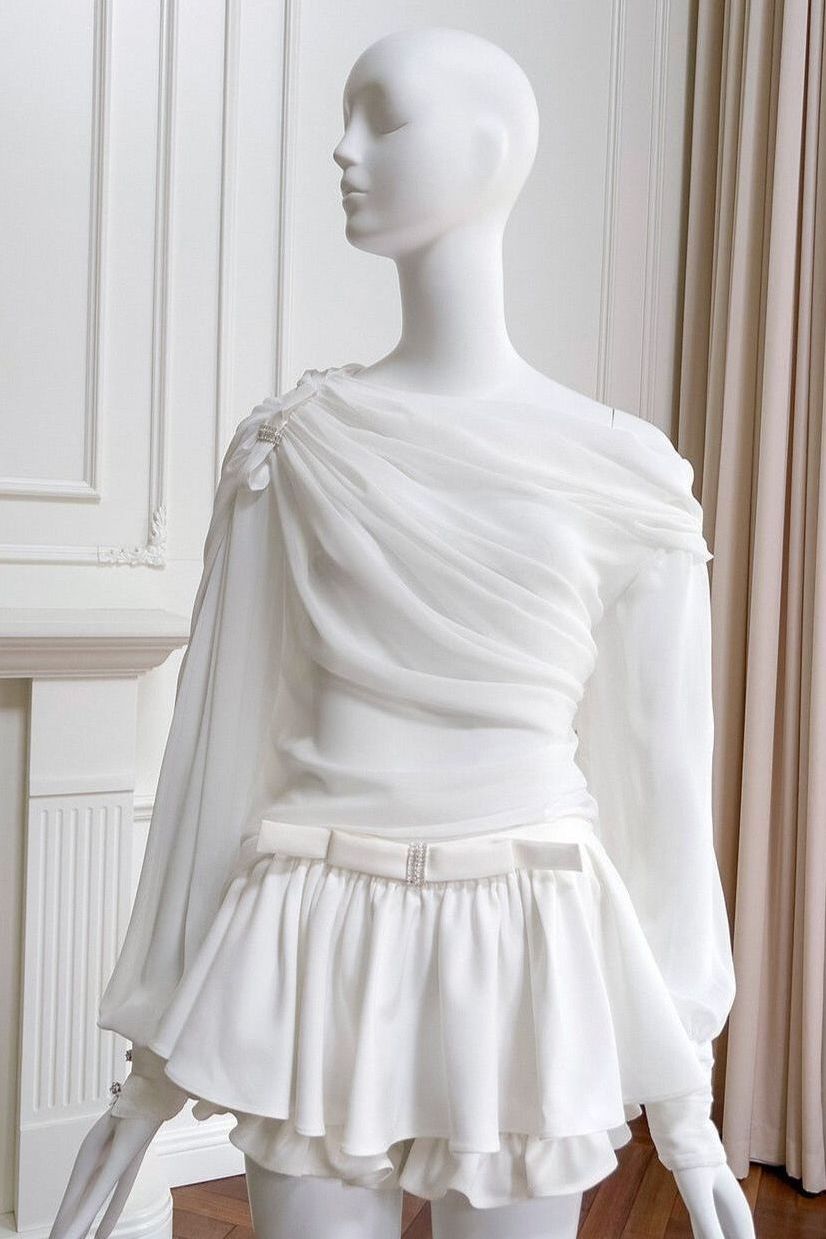Dylan - Long-Sleeve Top and Skirt Set