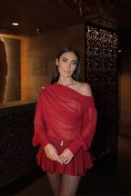 Dylan - Long-Sleeve Top and Skirt Set