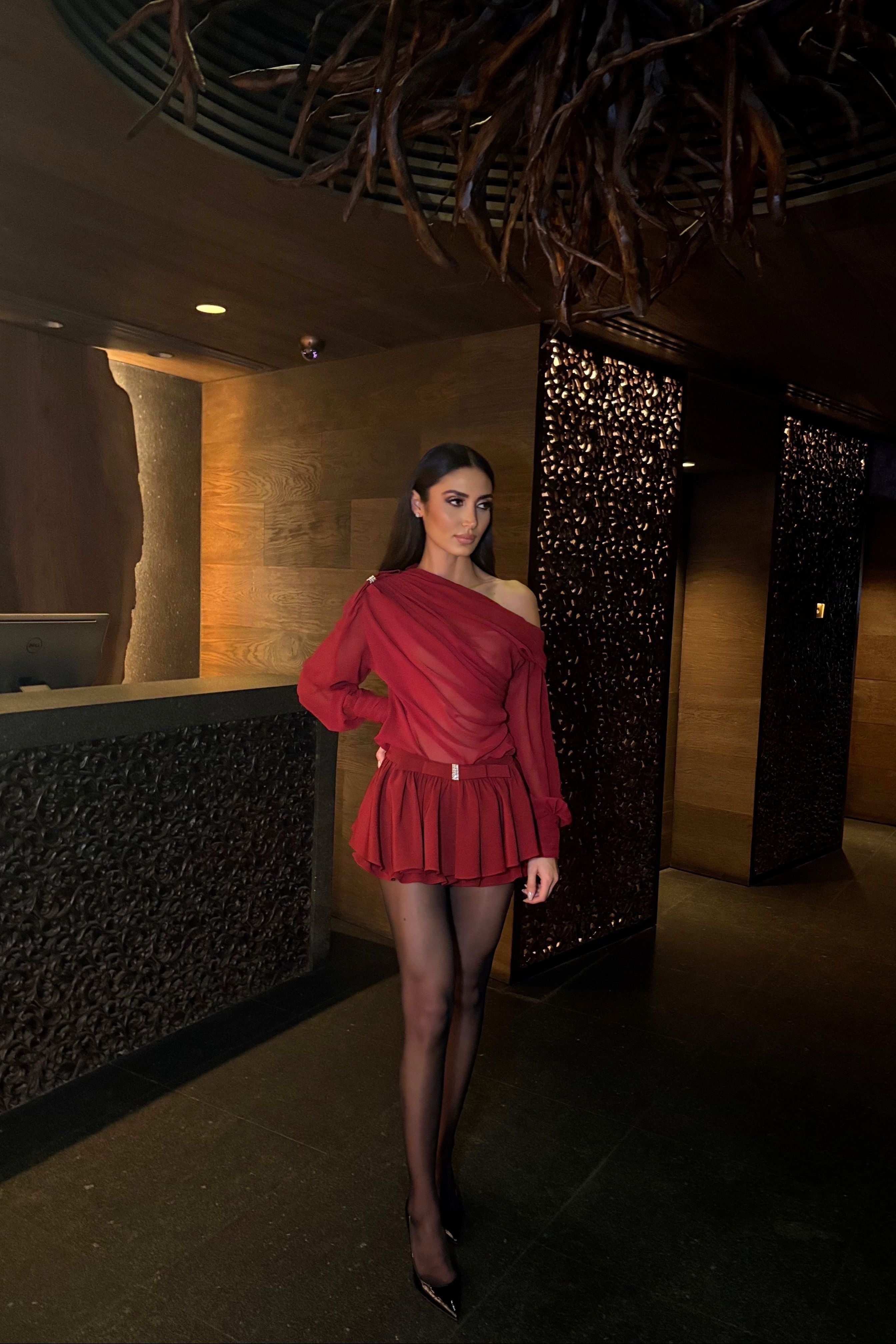 Dylan - Long-Sleeve Top and Skirt Set