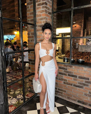 Vivienne - Cut-Out Maxi Skirt Set