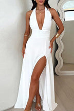 Viola - Deep V Maxi Dress