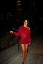 Dylan - Long-Sleeve Top and Skirt Set
