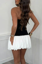 Dani - Bubble Hem Mini Dress