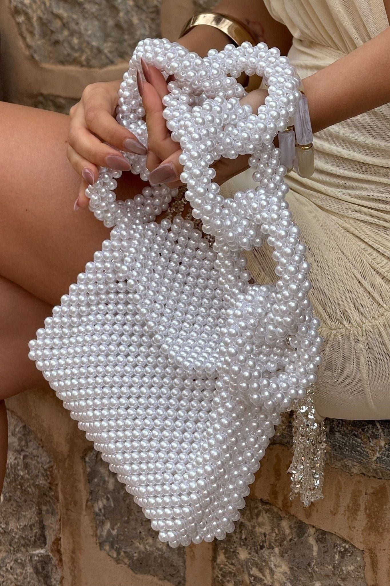 Bubble Gum - Beaded Handbag