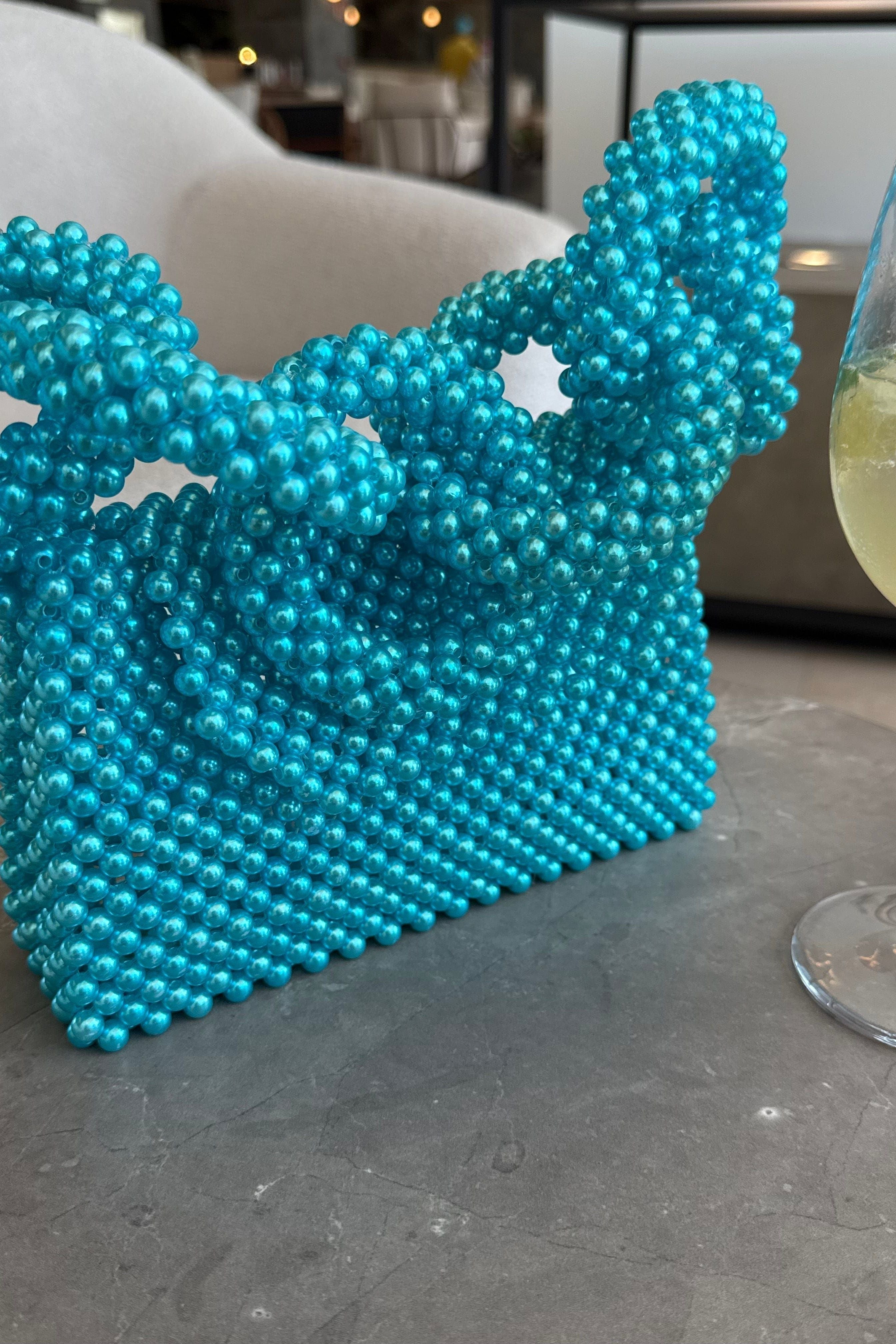 Bubble Gum - Beaded Handbag