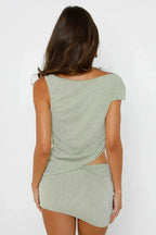 Zuri - One-Shoulder Two-Piece Set