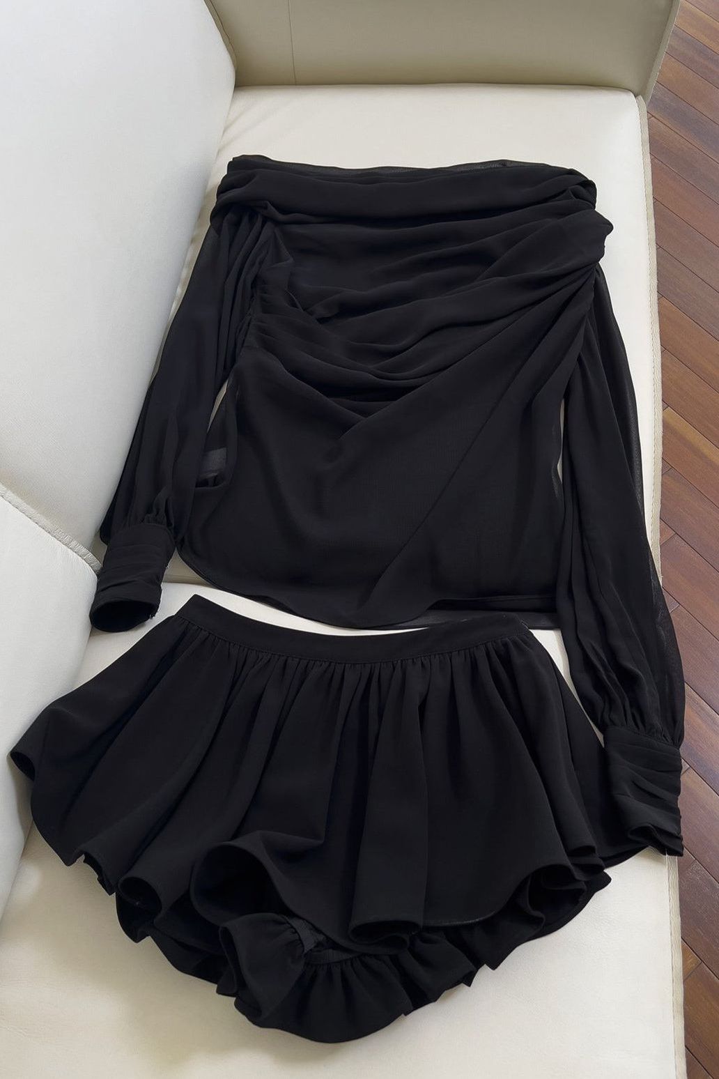 Dylan - Long-Sleeve Top and Skirt Set