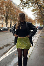 Malia - Sequin Mini Skirt