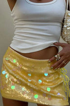 Malia - Sequin Mini Skirt