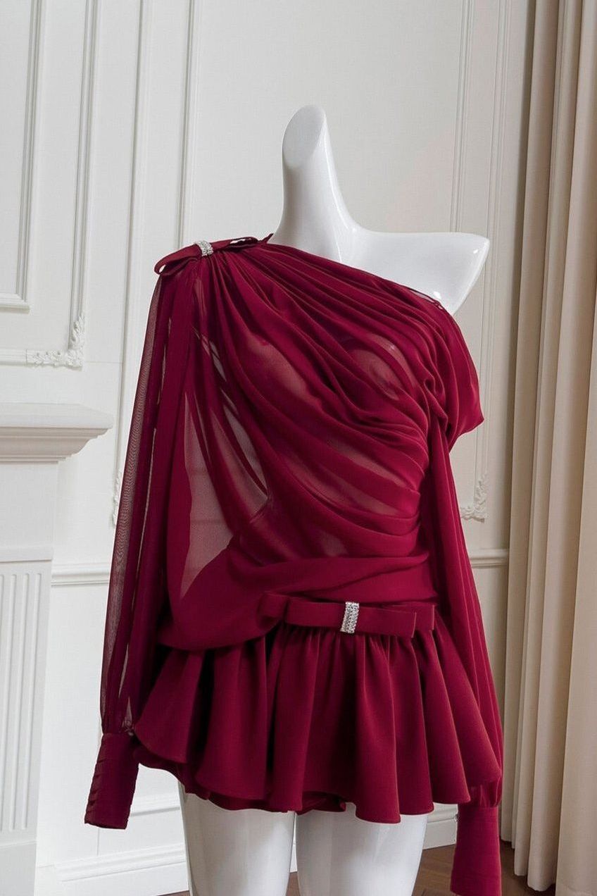 Dylan - Long-Sleeve Top and Skirt Set