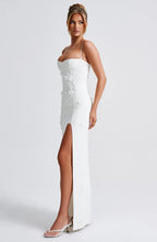 Mona - Appliqué Maxi Dress