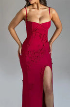 Mona - Appliqué Maxi Dress