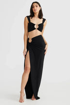 Nina - Cut-Out Maxi Skirt Set