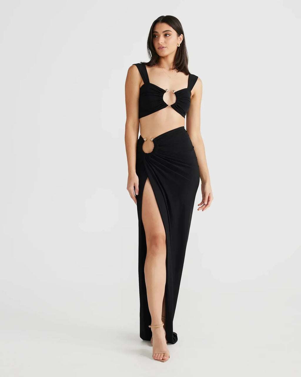 Nina - Cut-Out Maxi Skirt Set
