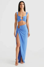 Nina - Cut-Out Maxi Skirt Set