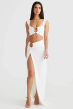 Nina - Cut-Out Maxi Skirt Set