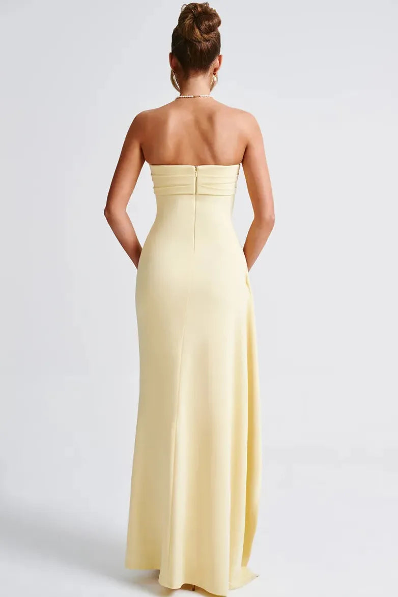 Mila - Maxi Dress - Lemon