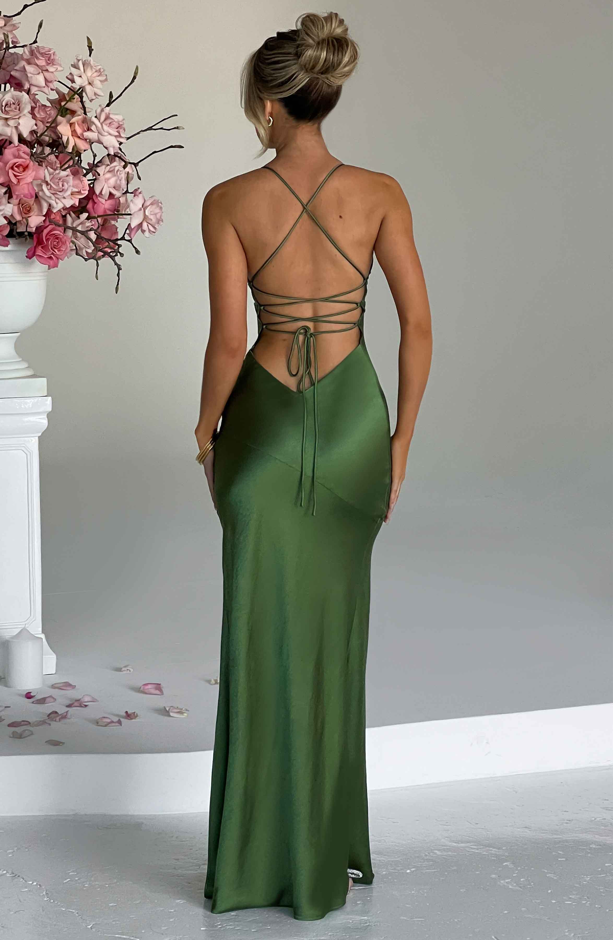 Sophia - Satin Maxi Dress