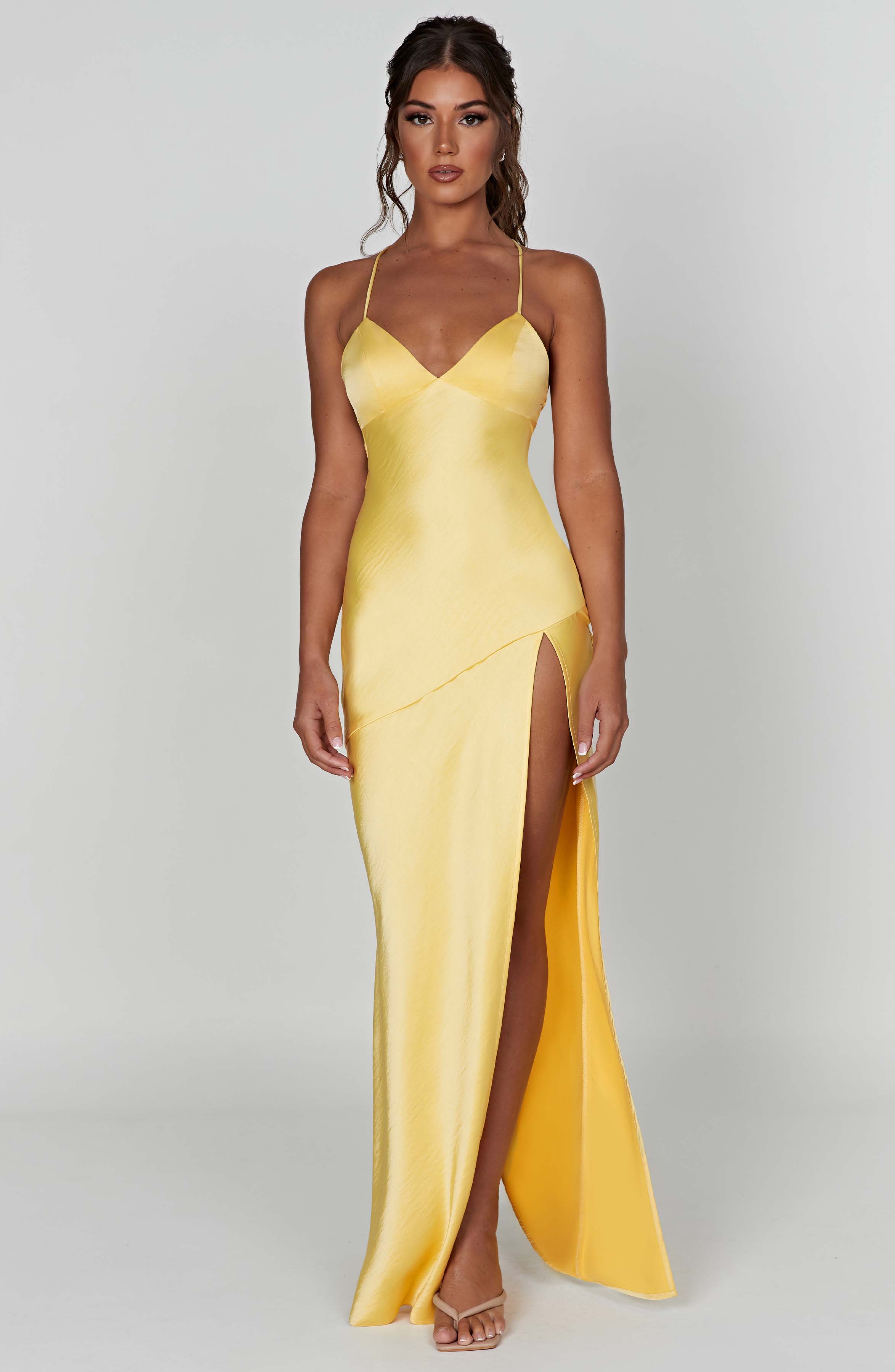 Sophia - Satin Maxi Dress