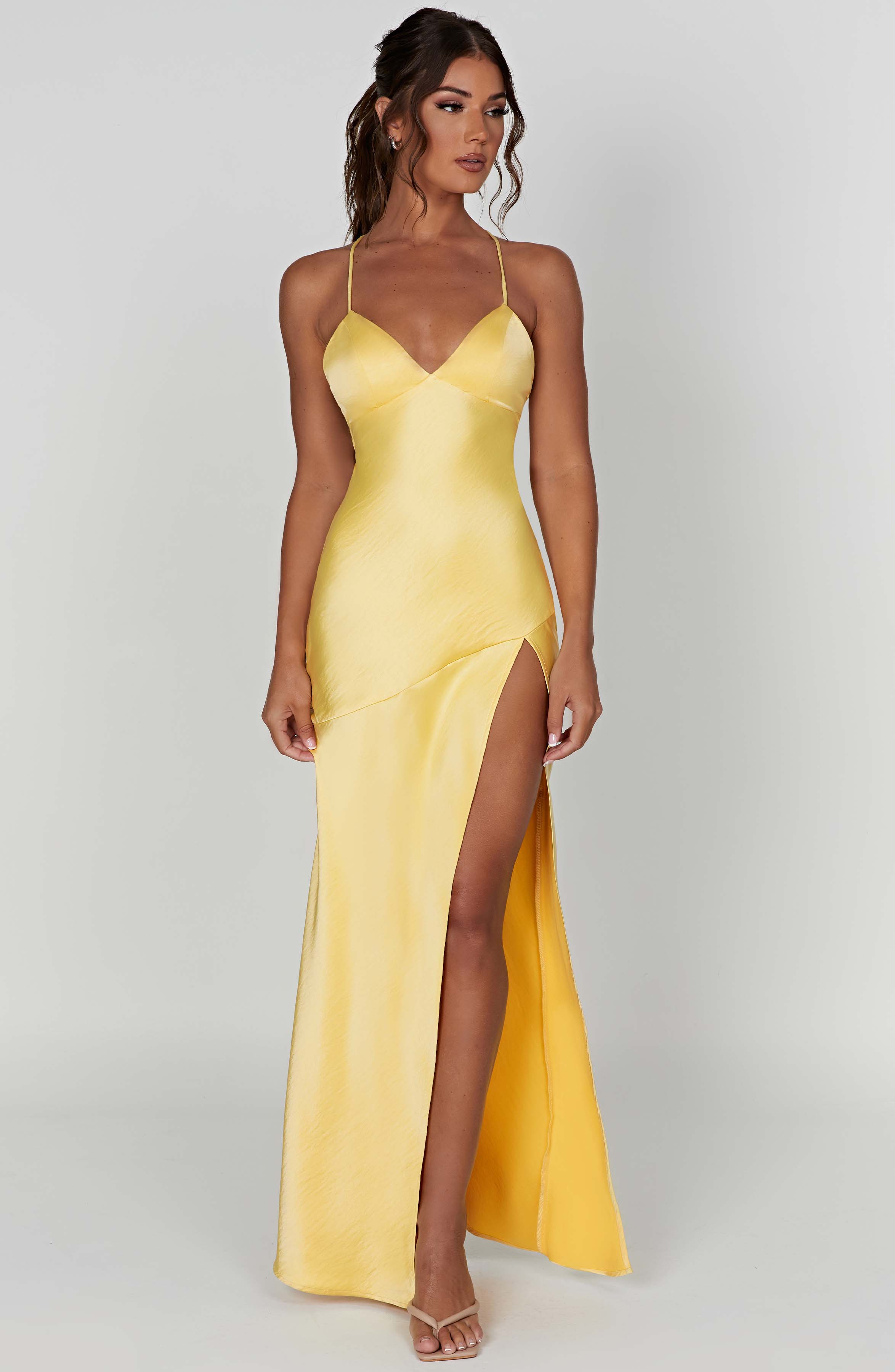 Sophia - Satin Maxi Dress