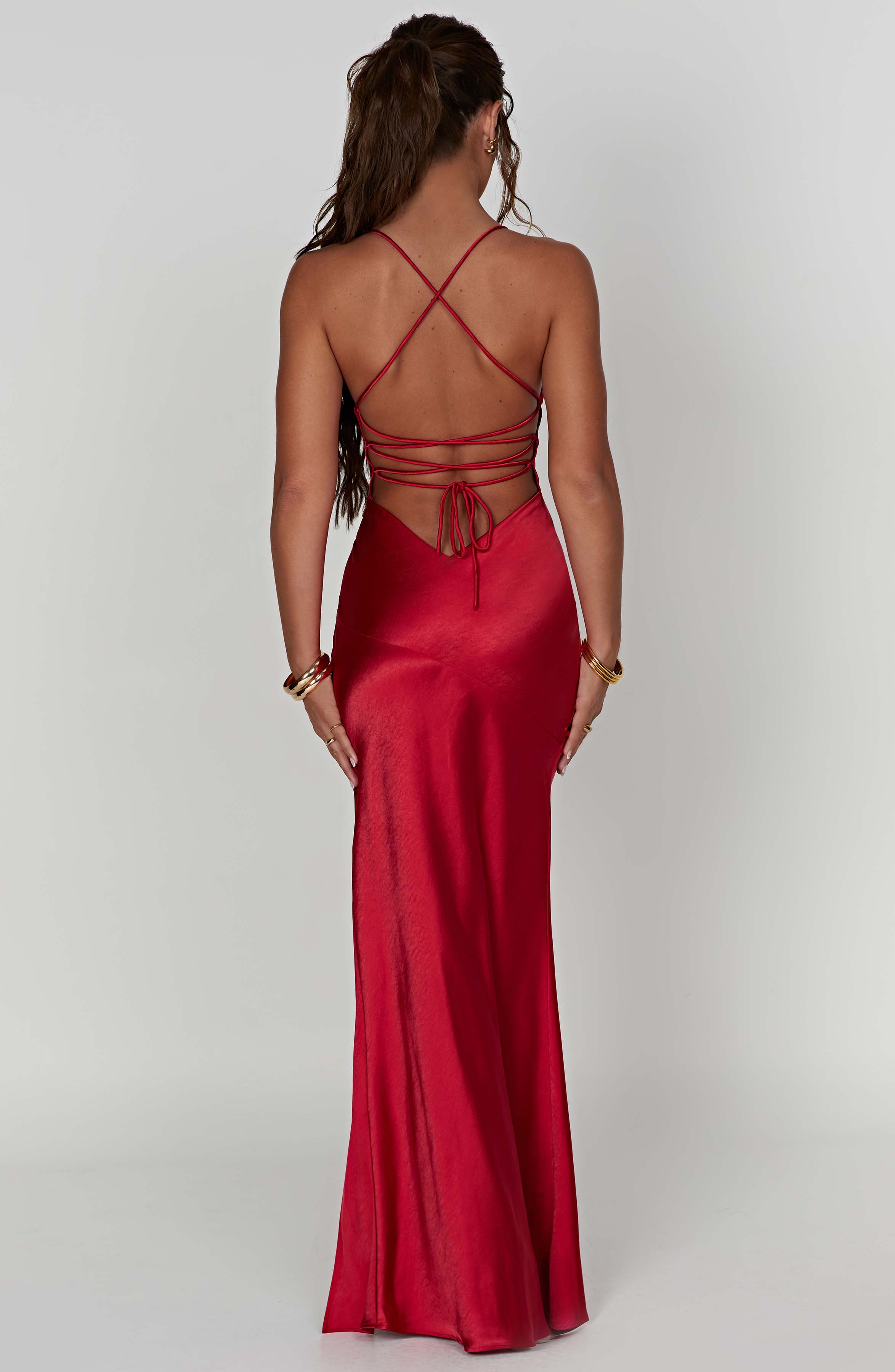 Sophia - Satin Maxi Dress