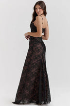 Isabella -  Floral Lace Maxi Dress