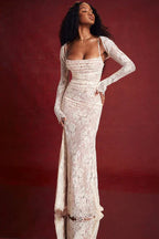 Isabella -  Floral Lace Maxi Dress