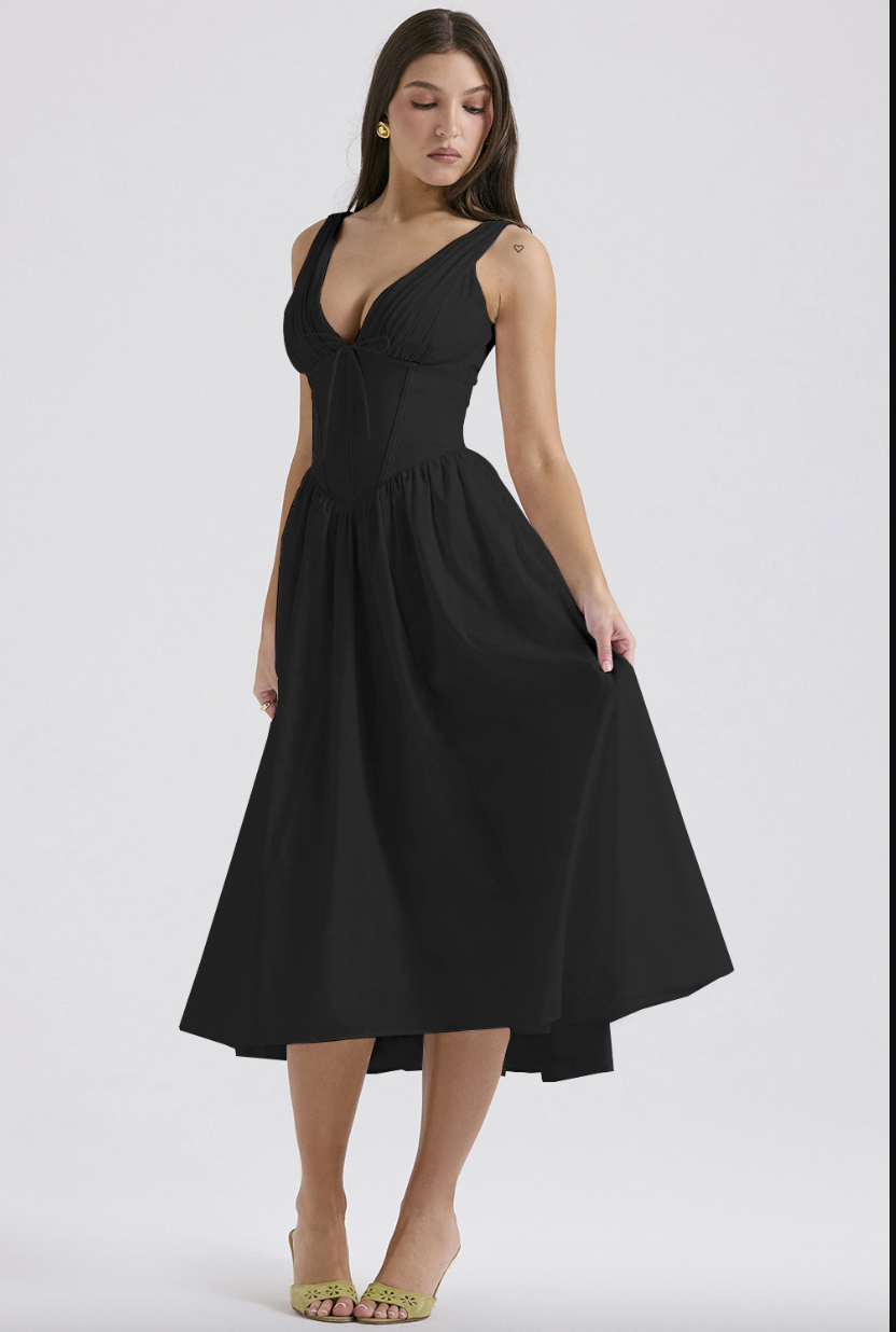 Gabi - Corset Midi Dress
