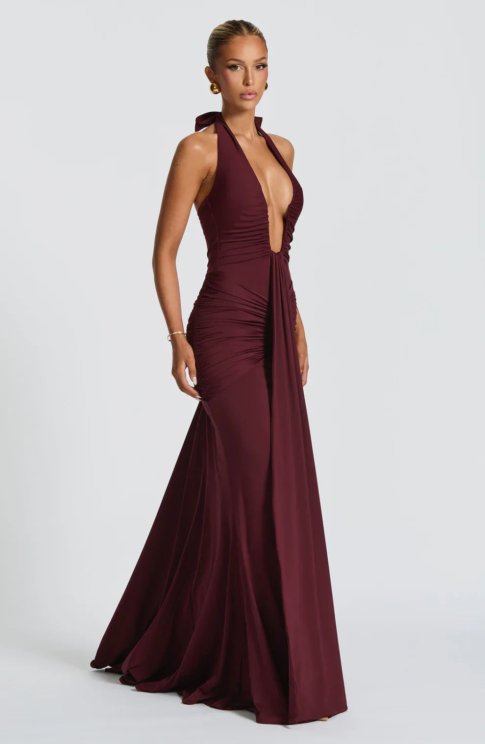 Berenice - Draped Jersey Maxi Dress